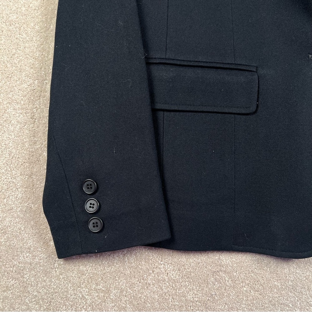 Pendleton Vintage Wool Black Blazer Jacket women's 12 - Picture 3 of 11